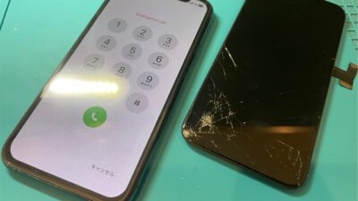iPhone11Proガラス割れ画面修理【iPhone修理所沢】