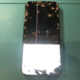 交通事故後バキバキ画面の修理【iPhone修理所沢】