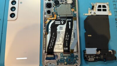 即日修理GalaxyS22バッテリー交換【スマホ修理所沢】