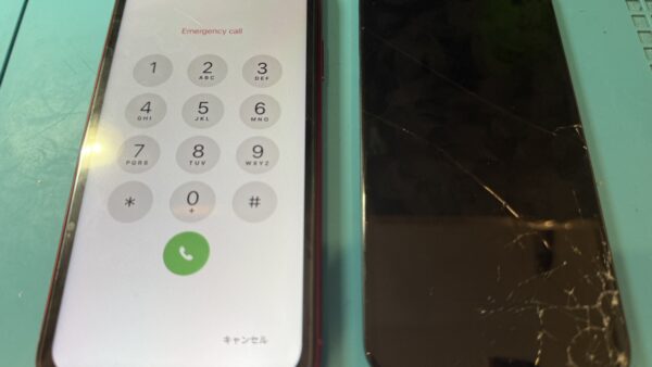 iPhoneXRガラス割れの画面修理【iPhone修理所沢】