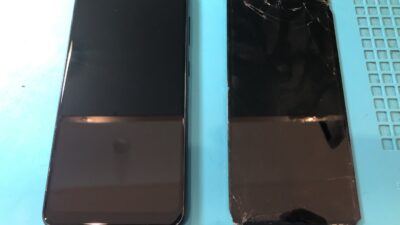 GalaxyA22画面ガラス割れ修理【スマホ修理所沢】