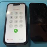 iPhone15画面割れによる液晶故障修理【iPhone修理所沢】