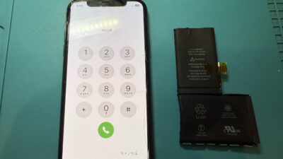 iPhoneX劣化バッテリー交換【iPhone修理所沢】