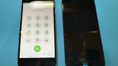 iPhoneSE3ガラス割れの画面修理【iPhone修理所沢】