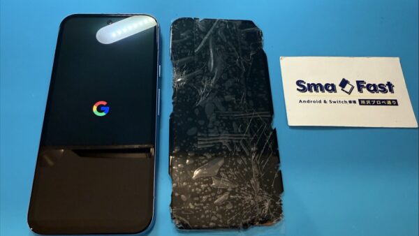 GooglePixel8a画面割れ修理ご依頼【スマホ修理所沢】