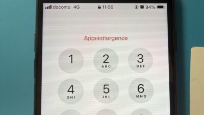 iPhoneSE3画面に横線が入る症状の修理【iPhone修理所沢】