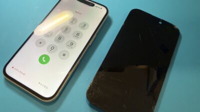 iPhone16画面割れ修理のご依頼【iPhone修理所沢】