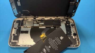 iPhone12miniバッテリー交換【iPhone修理所沢】