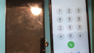 iPhoneSE3ガラス割れの画面修理【iPhone修理所沢】