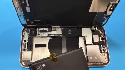 最大容量74%の表示iPhone13バッテリー交換【iPhone修理所沢】