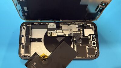 最大容量77%iPhone15Proバッテリー交換【iPhone修理所沢】