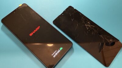 AQUOS Sense8の画面割れ修理【スマホ修理所沢】