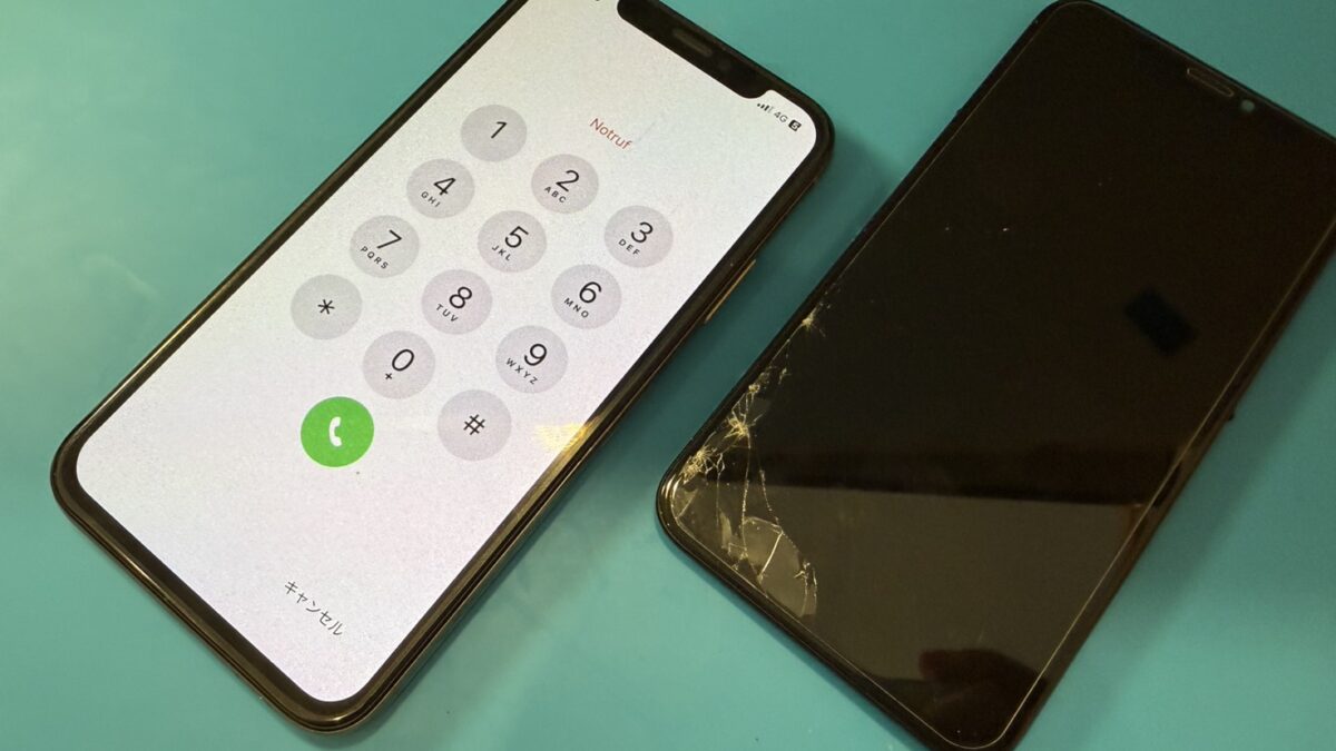 iPhoneXs画面ブラックアウトの修理【iPhone修理所沢】