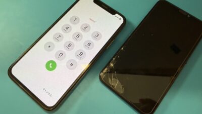 iPhoneXs画面ブラックアウトの修理【iPhone修理所沢】